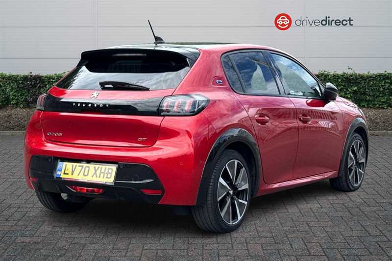 Peugeot e-208 50Kwh Gt Hatchback 136 Ps LV70XHB Red #3