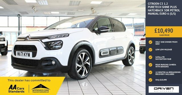 Citroen C3 1.2 Puretech Shine Plus Hatchback Manua White