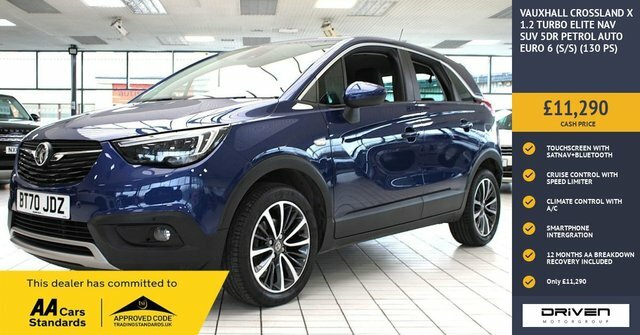 Vauxhall Crossland X 1.2 Turbo Elite Nav Suv Euro 6 S Blue