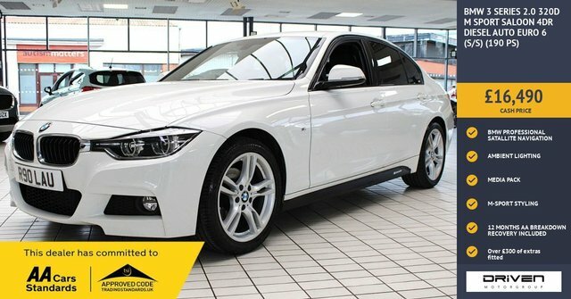 BMW 3 Series 2.0 320D M Sport Saloon Euro 6 S White