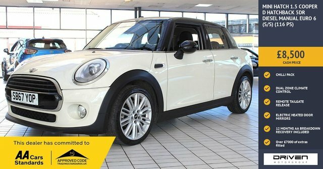 Mini Hatch 1.5 Cooper D Hatchback Euro 6 S White