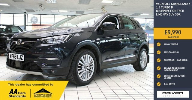 Vauxhall Grandland X 1.5 Turbo D Blueinjection Tech Line Nav Suv Di Grey
