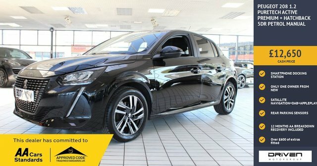 Peugeot 208 1.2 Puretech Active Premium Hatchback Black