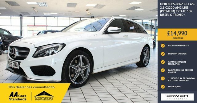 Mercedes-Benz C Class 2.1 C220d Amg Line Premium Estate G-t White