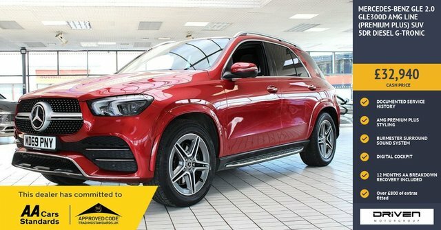 Mercedes-Benz GLE Class 2.0 Gle300d Amg Line Premium Plus Suv Red