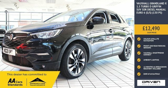 Vauxhall Grandland X 1.5 Turbo D Griffin Suv Euro 6 Black