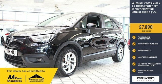 Vauxhall Crossland X 1.2 Turbo Ecotec Gpf Se Suv Euro Black