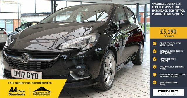 Vauxhall Corsa 1.4I Ecoflex Sri VX Line Hatchback Manu Black