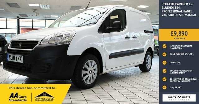 Peugeot Partner 1.6 Bluehdi 854 Professional Panel Van White