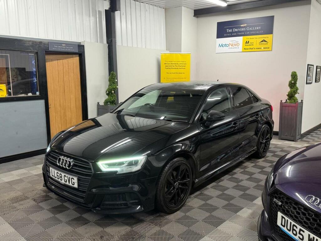 Audi A3 Saloon 1.0 Tfsi 30 Black Edition S Tronic Euro 6 LL68GVG Black #3