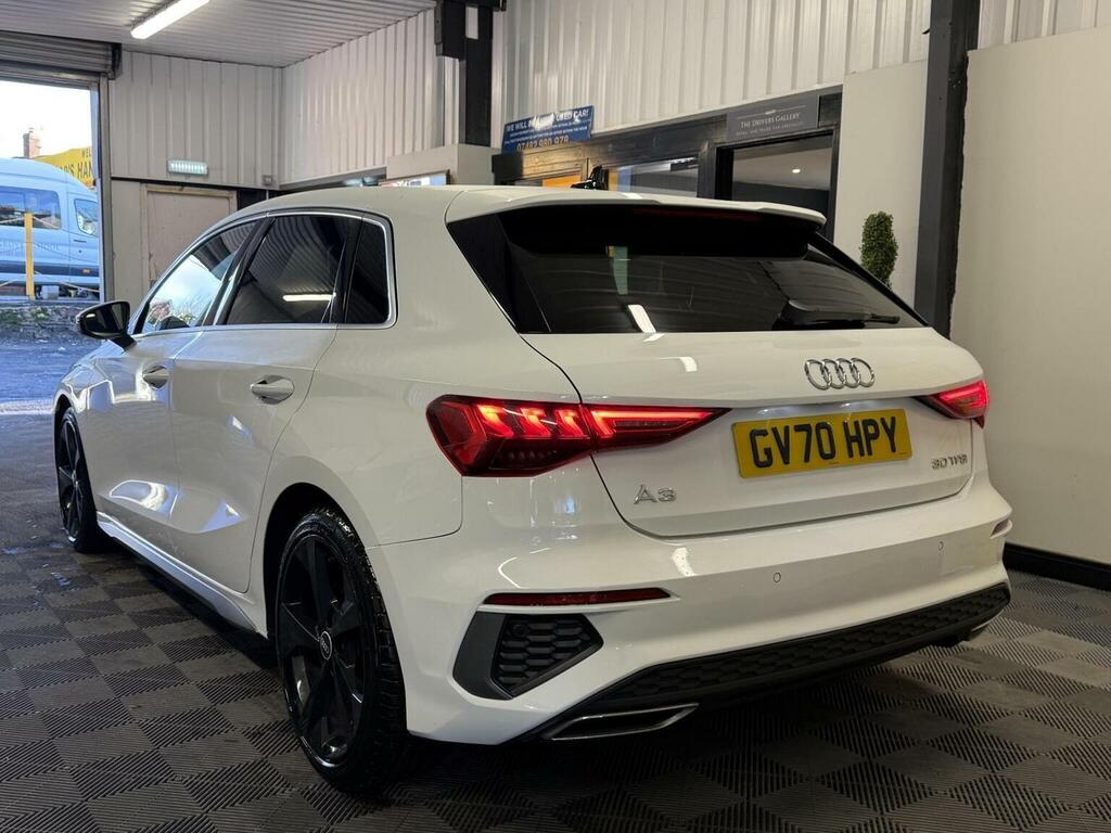 Audi A3 Hatchback 1.0 Tfsi 30 S Line Sportback S Tronic Eu GV70HPY White #2