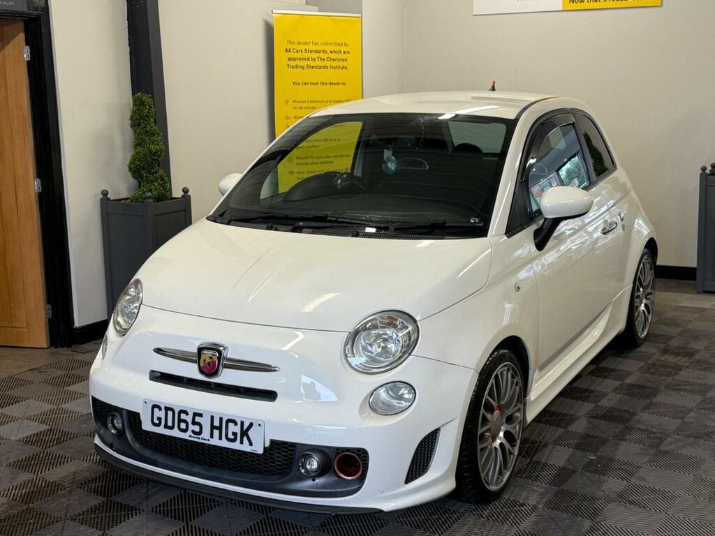 Abarth 595 Hatchback 1.4 T-jet Turismo Euro 6 201565 GD65HGK White #2