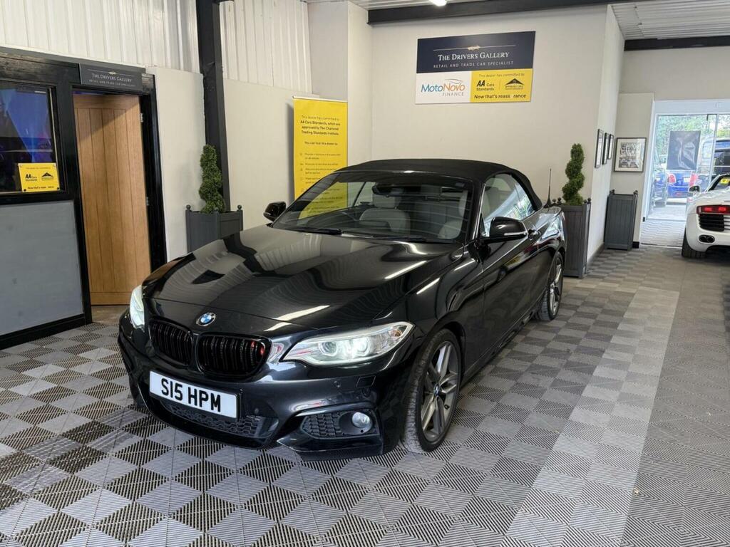 BMW 2 Series Convertible 2.0 220D M Sport Euro 6 Ss 201 Black #2