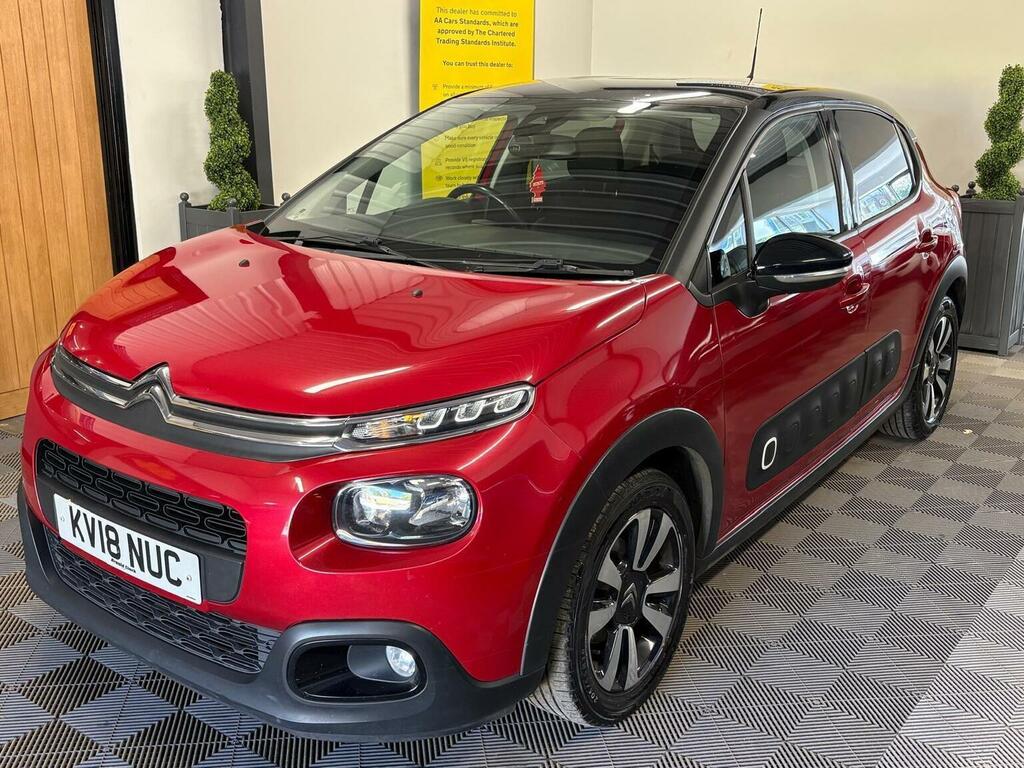 Citroen C3 Hatchback 1.2 Puretech Flair Euro 6 201818 KV18NUC Red #2