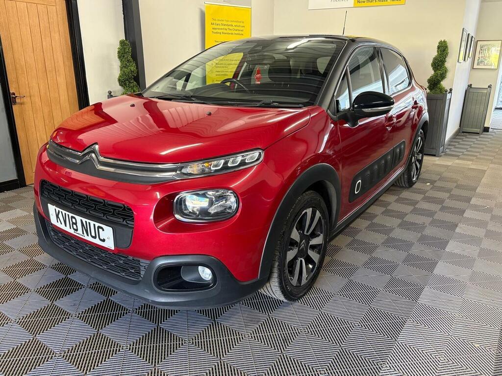 Citroen C3 Hatchback 1.2 Puretech Flair Euro 6 201818 KV18NUC Red #4