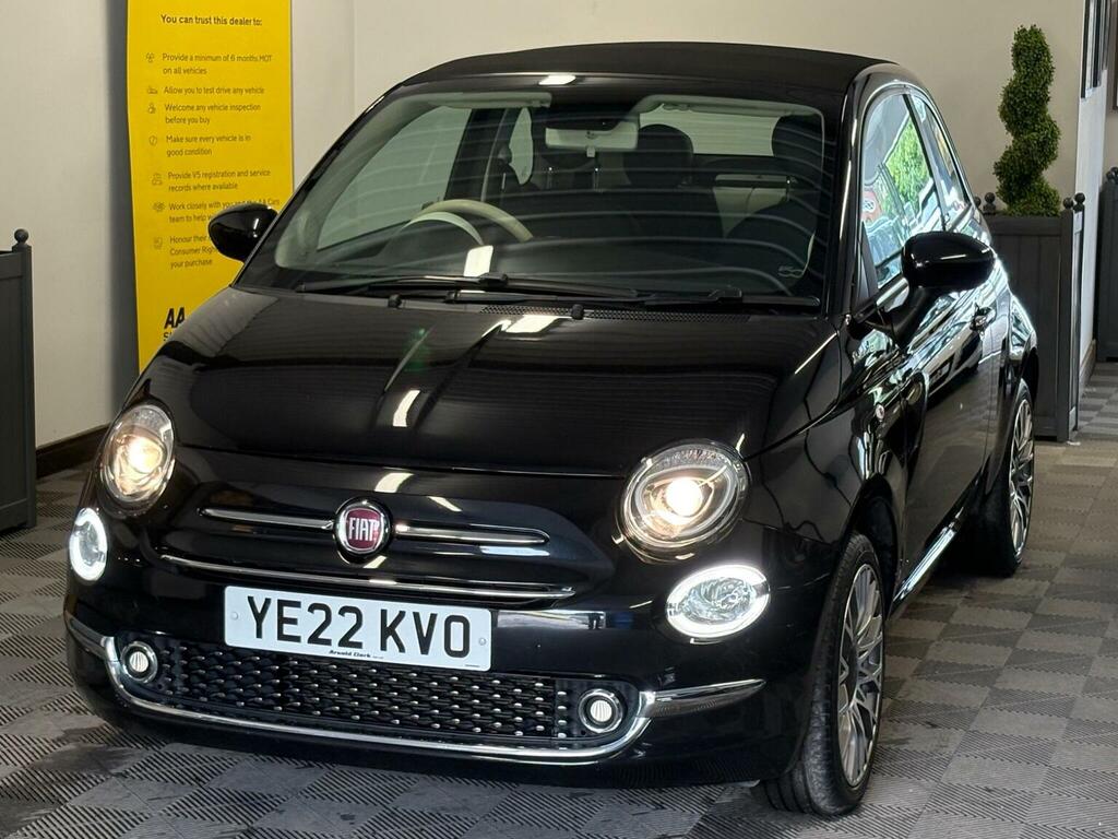 Fiat 500C Convertible 1.0 Mhev Dolcevita Plus Euro 6 Ss 2 YE22KVO Black #2