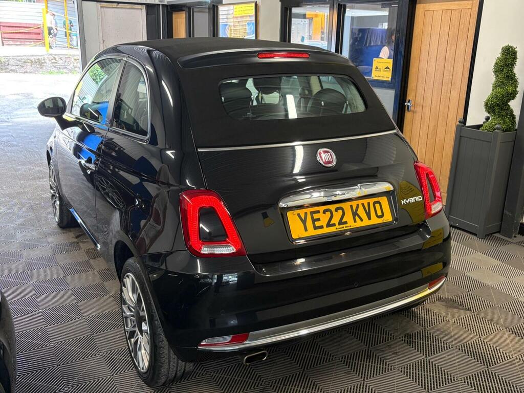 Fiat 500C Convertible 1.0 Mhev Dolcevita Plus Euro 6 Ss 2 YE22KVO Black #3