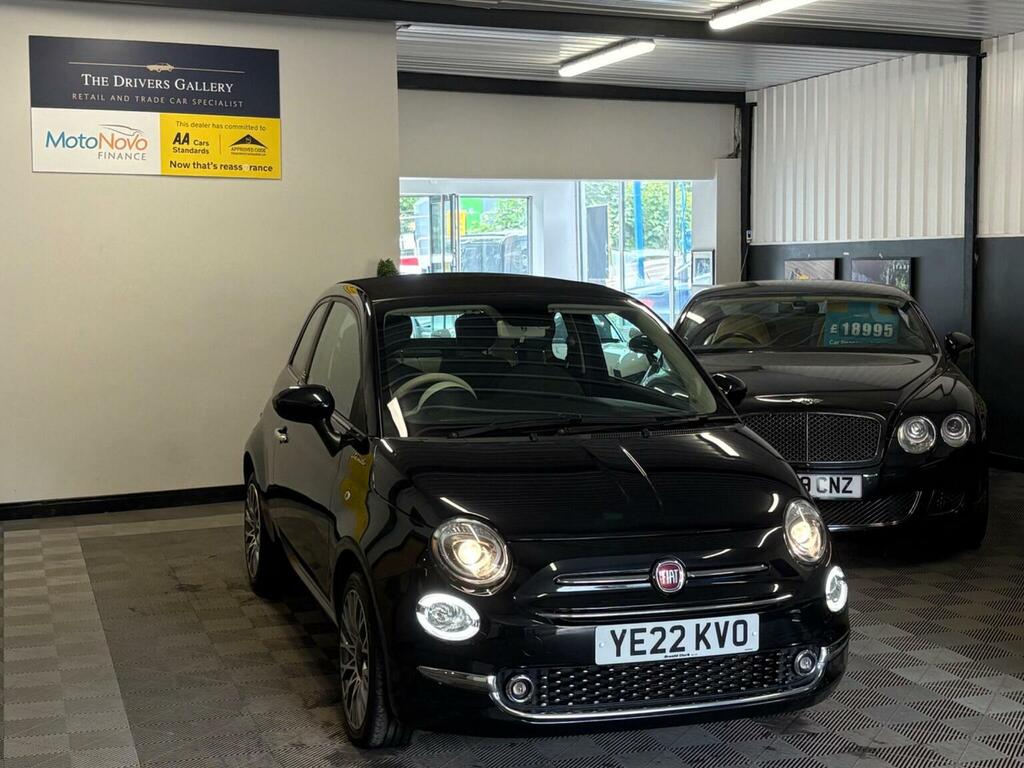 Fiat 500C Convertible 1.0 Mhev Dolcevita Plus Euro 6 Ss 2 YE22KVO Black #4