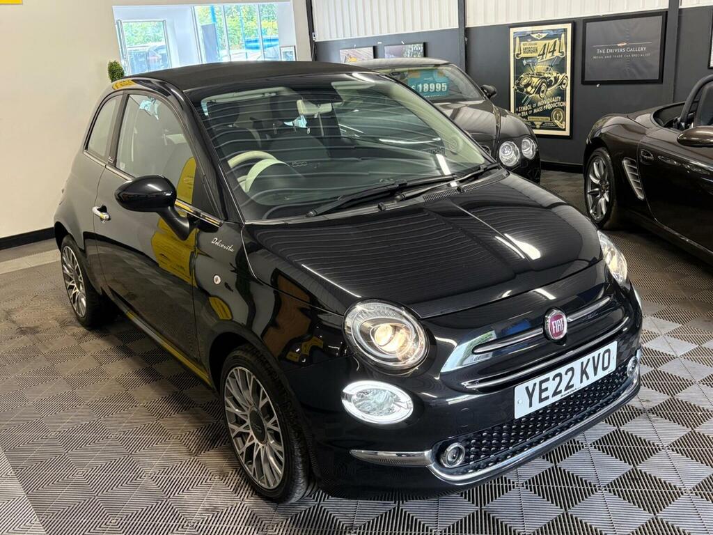 Fiat 500C Convertible 1.0 Mhev Dolcevita Plus Euro 6 Ss 2 YE22KVO Black #5