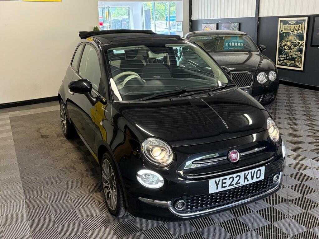 Fiat 500C Convertible 1.0 Mhev Dolcevita Plus Euro 6 Ss 2 YE22KVO Black #6