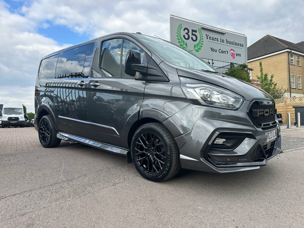 Ford Transit Custom 2.0 320 Ecoblue Limited Crew Van Double Cab Di Grey