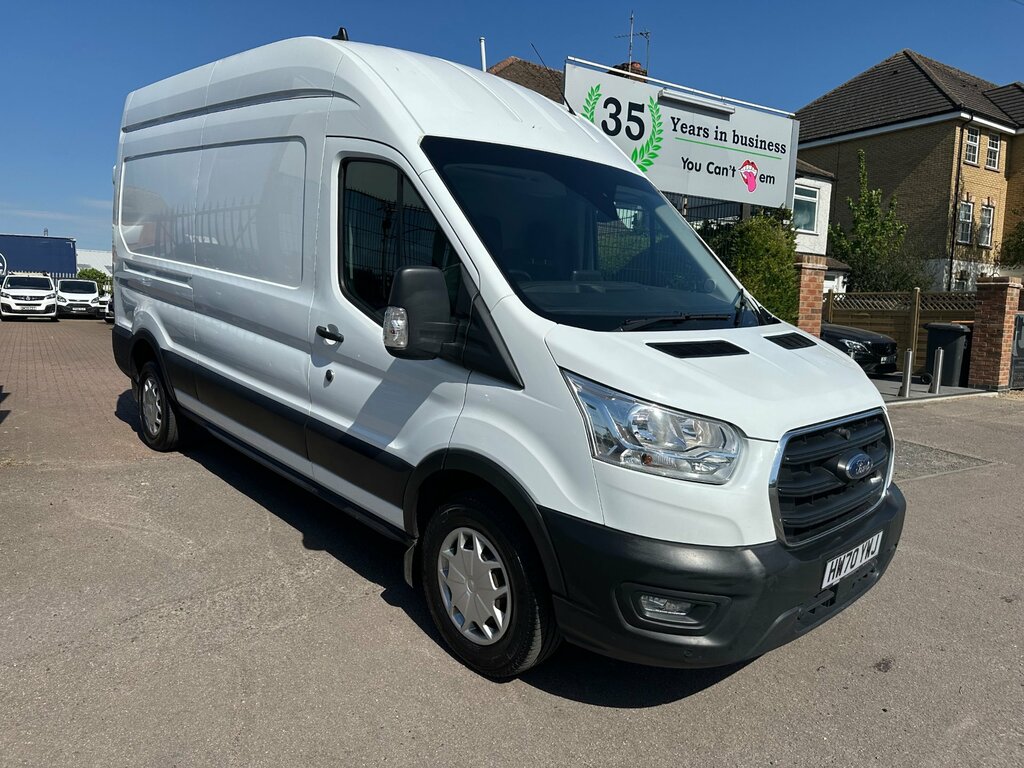 Ford Transit Custom 2.0 350 Ecoblue Trend Panel Van HW70YWJ White #2