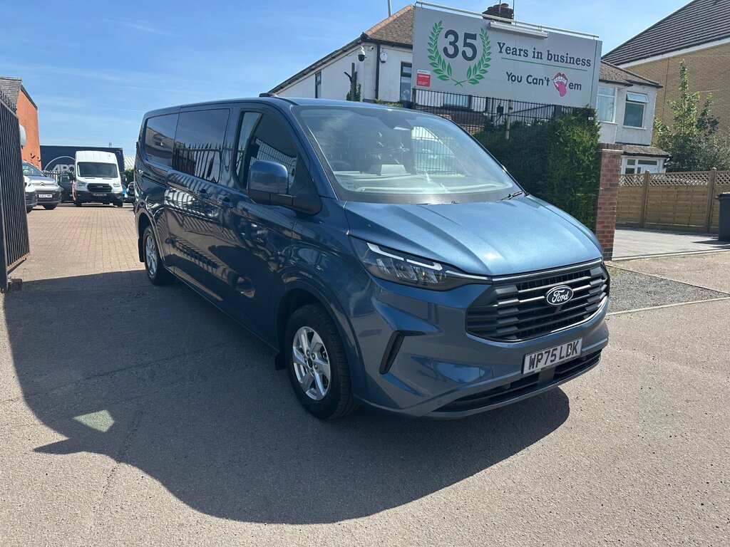 Ford Transit Custom 2.0 320 Ecoblue Limited Crew Van Double Cab Di Blue