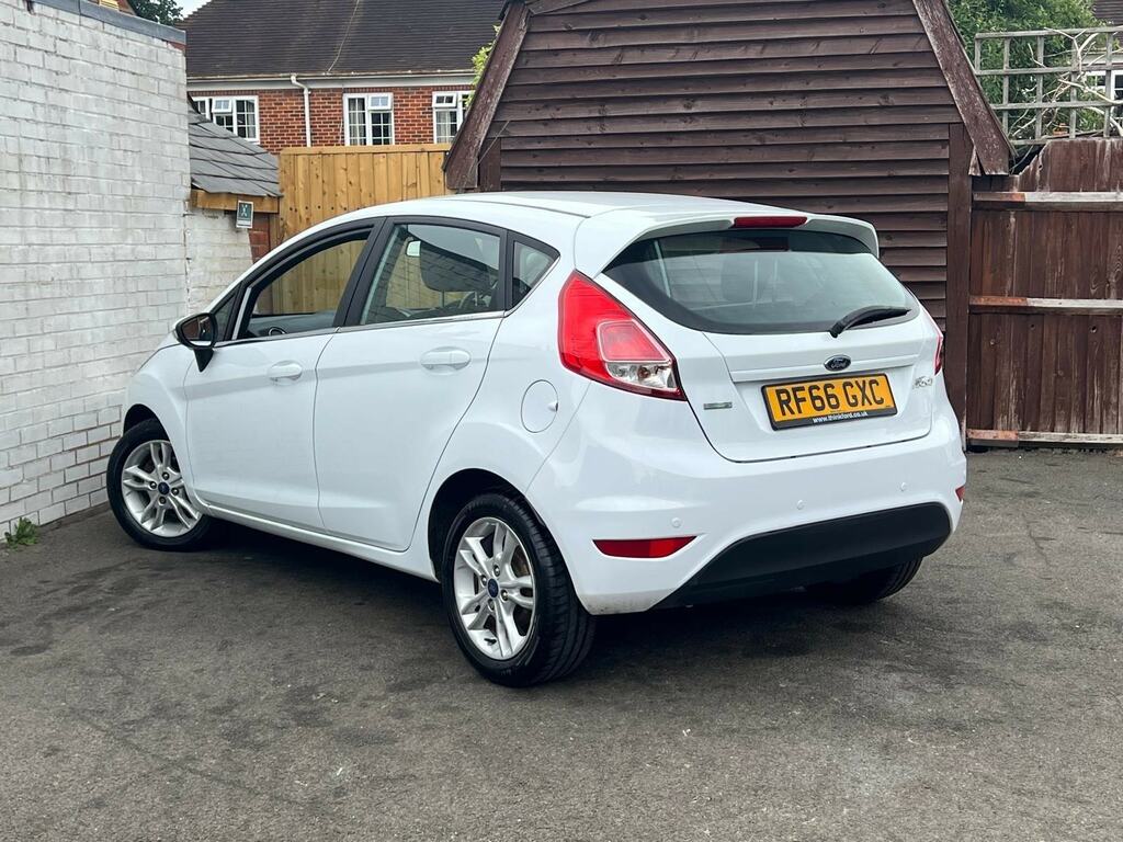 Ford Fiesta 1.0T Ecoboost Zetec Euro 6 Ss RF66GXC White #4