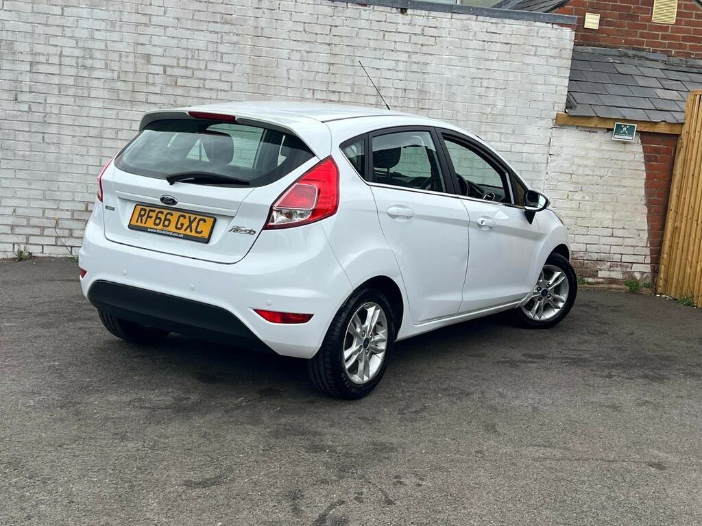 Ford Fiesta 1.0T Ecoboost Zetec Euro 6 Ss RF66GXC White #6