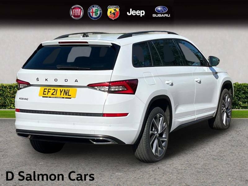 Skoda Kodiaq 1.5 Tsi Act Sportline Dsg Euro 6 Ss 7 Seat EF21YNL White #4