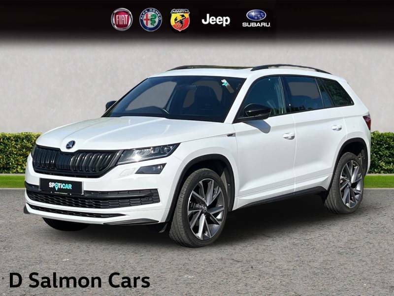 Skoda Kodiaq 1.5 Tsi Act Sportline Dsg Euro 6 Ss 7 Seat EF21YNL White #3