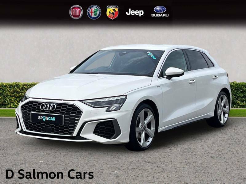 Audi A3 1.5 Tfsi 35 S Line Sportback S Tronic Euro 6 Ss LK24PHA White #3