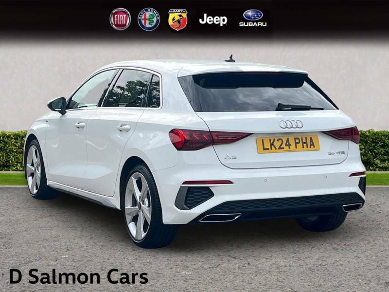 Audi A3 1.5 Tfsi 35 S Line Sportback S Tronic Euro 6 Ss LK24PHA White #5
