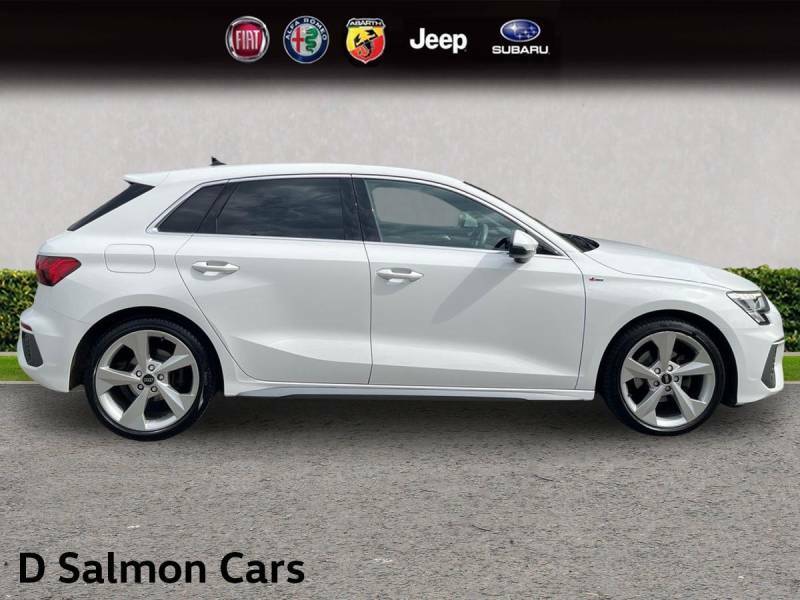 Audi A3 1.5 Tfsi 35 S Line Sportback S Tronic Euro 6 Ss LK24PHA White #6