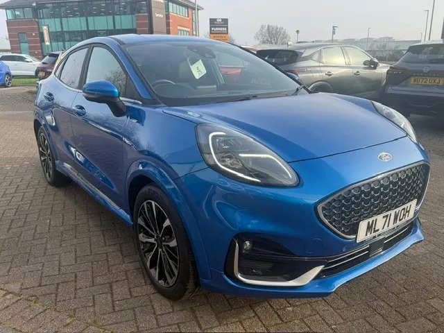 Ford Puma 1.0 Ecoboost Hybr Mhev 155 St-line Vignale Dct ML71WOH Blue #5