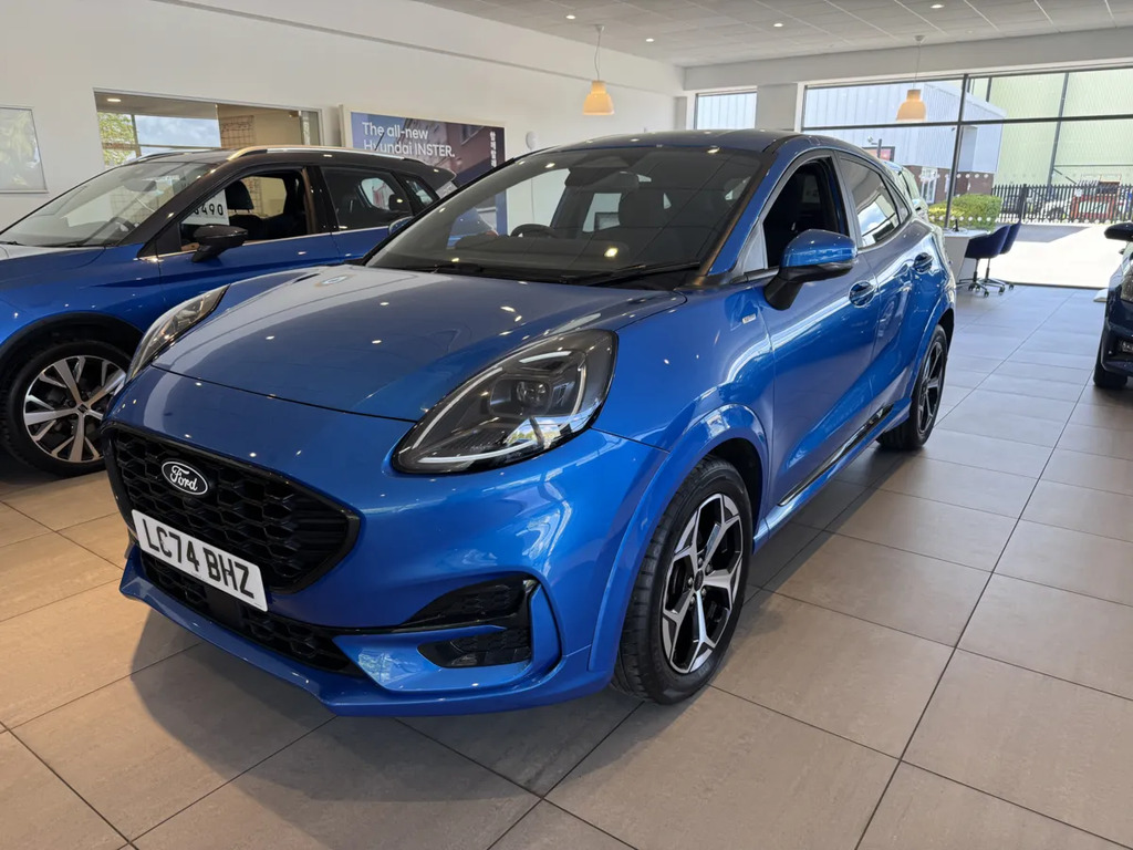 Ford Puma 1.0 Ecoboost Hybrid Mhev St-line Dct LC74BHZ Blue #3