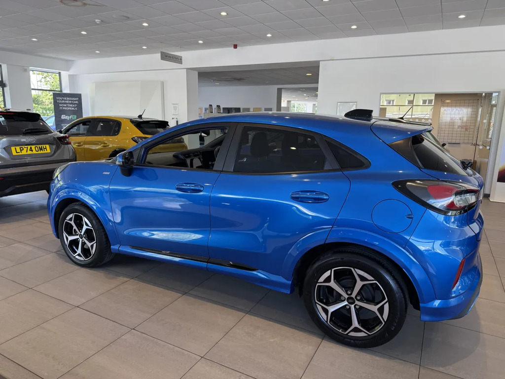 Ford Puma 1.0 Ecoboost Hybrid Mhev St-line Dct LC74BHZ Blue #4