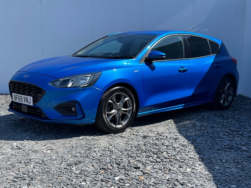 Ford Focus 1.0T Ecoboost St-line Hatchback BF69VNJ Blue #3