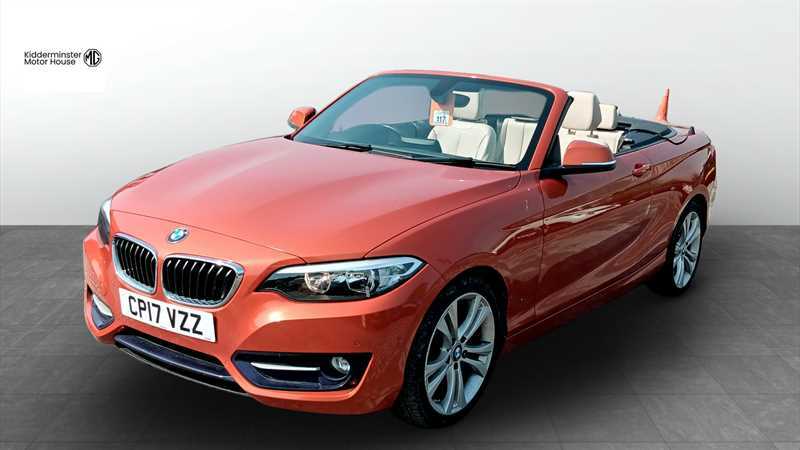 BMW 2 Series 2.0 218D Sport Convertible Euro 6 CP17VZZ Orange #2