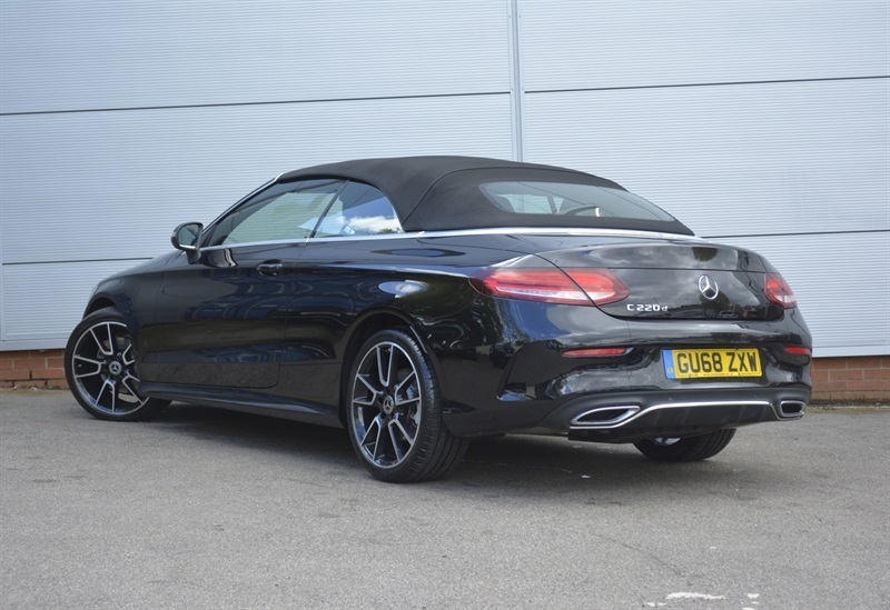 Mercedes-Benz C Class 2.0 C220d Amg Line Cabriolet G-tronic GU68ZXW Black #5