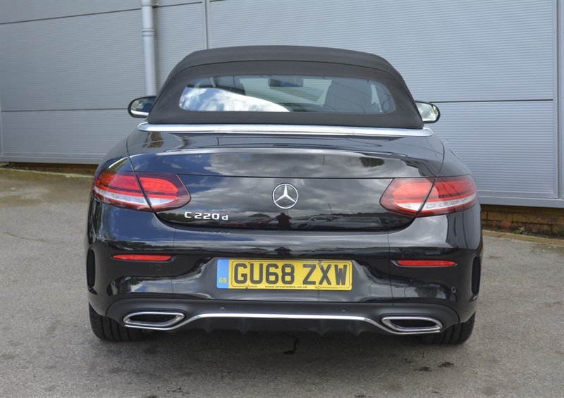 Mercedes-Benz C Class 2.0 C220d Amg Line Cabriolet G-tronic GU68ZXW Black #6