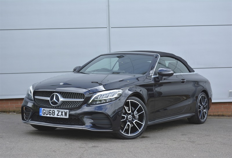 Mercedes-Benz C Class 2.0 C220d Amg Line Cabriolet G-tronic GU68ZXW Black #3