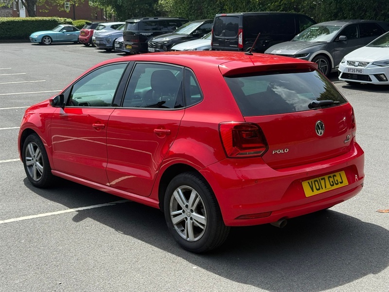 Volkswagen Polo 1.2 Tsi Bluemotion Tech Match Hatchback VO17GGJ Red #5