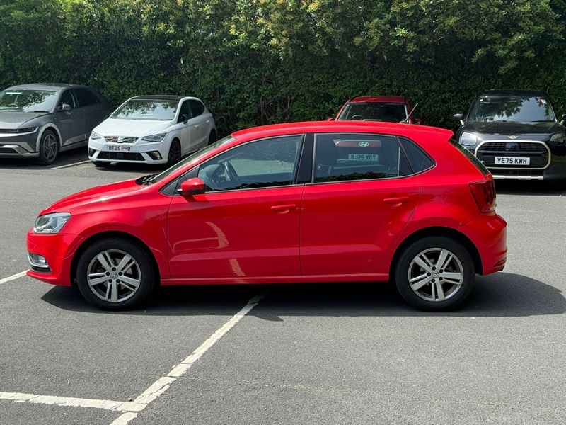 Volkswagen Polo 1.2 Tsi Bluemotion Tech Match Hatchback VO17GGJ Red #4