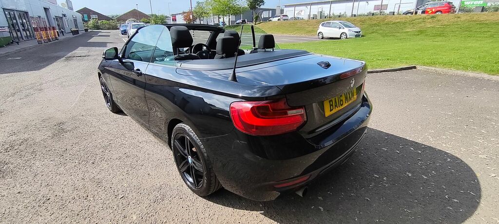 BMW 2 Series 1.5 218I Sport Convertible Euro BA16MXN Black #3