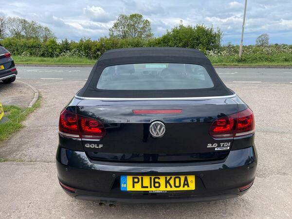 Volkswagen Golf 2.0 Tdi Bluemotion Tech Gt Cabriolet Euro 5 Ss PL16KOA Black #5