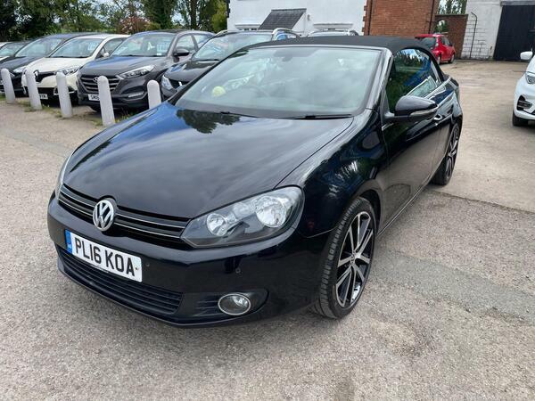 Volkswagen Golf 2.0 Tdi Bluemotion Tech Gt Cabriolet Euro 5 Ss PL16KOA Black #2