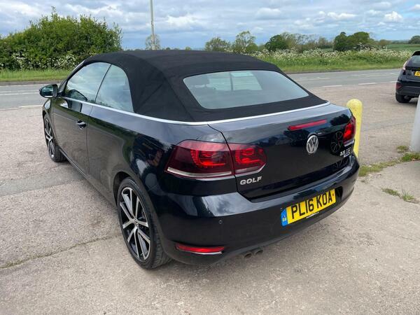 Volkswagen Golf 2.0 Tdi Bluemotion Tech Gt Cabriolet Euro 5 Ss PL16KOA Black #4