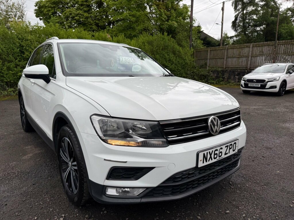 Volkswagen Tiguan 2.0 Tdi Bluemotion Tech Se Euro 6 Ss NX66ZPO White #2