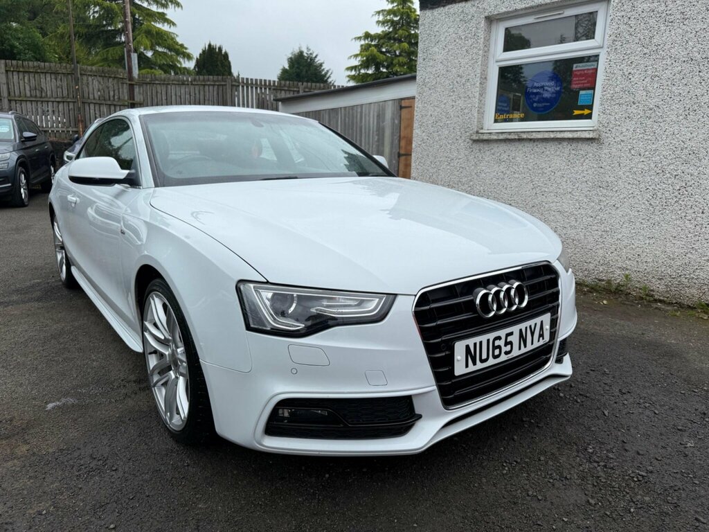 Audi A5 2.0 Tdi S Line Euro 6 Ss NU65NYA White #2